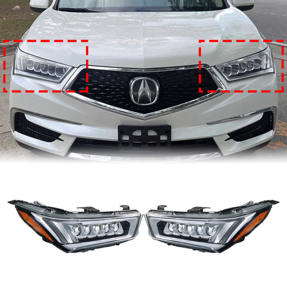 2017-2020 Acura MDX Links + Rechts LED-koplamp 33100TZ5A51 33150TZ5A51