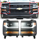 2016-2019 Chevy Silverado 1500 Links + Rechts HID Xenon Projector Koplamp 84388631 84181565-1