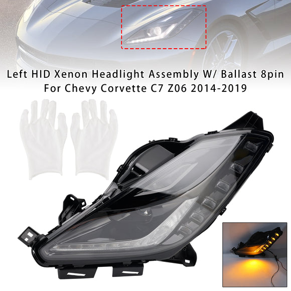 2014-2019 Chevy Corvette C7 HID Xenon-koplampmontage met ballast 8-pins 84750166 84122616
