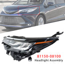 2021-2022 Toyota Sienna LE XLE Conjunto de farol LED esquerdo + direito LED 81110-08100 81150-08100-52