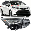 Toyota Sienna LE XLE LED direito 2021-2022 conjunto de farol LED 81110-08100-1