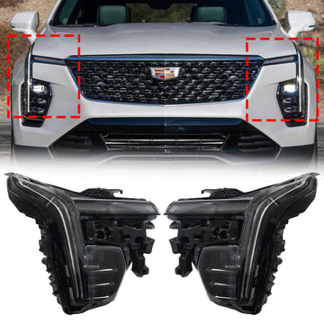 2024-2025 Cadillac XT4 Left + Right Pair LED Headlight Assembly 42888029 42888030