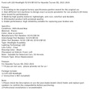 2022-2024 Hyundai Tucson Sel farol dianteiro esquerdo + direito-60