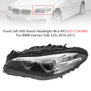 2014-2017 BMW Série 5 F10/F18 sem AFS dianteiro esquerdo + direito farol de xenônio HID sem AFS 63117343905 63117343906-34