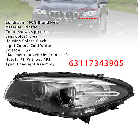 2014-2017 BMW Série 5 F10/F18 sem AFS dianteiro esquerdo + direito farol de xenônio HID sem AFS 63117343905 63117343906