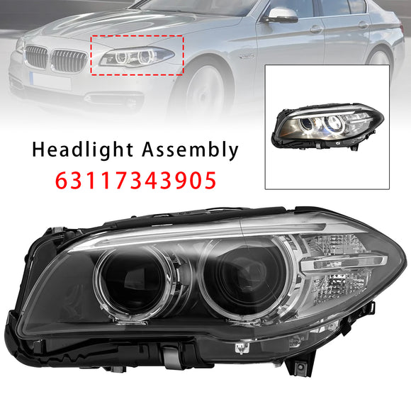 2014-2017 BMW Série 5 F10/F18 sem AFS dianteiro esquerdo + direito farol de xenônio HID sem AFS 63117343905 63117343906