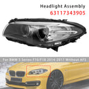 2014-2017 BMW Série 5 F10/F18 sem AFS dianteiro esquerdo + direito farol de xenônio HID sem AFS 63117343905 63117343906-36