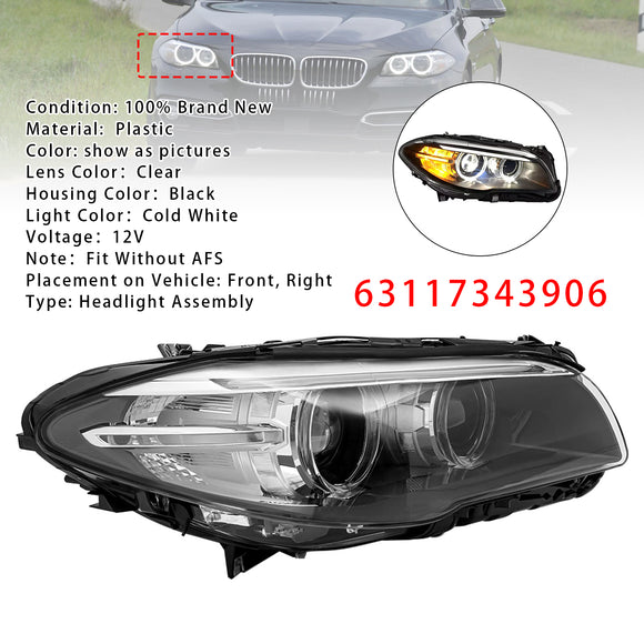 2014-2017 BMW Série 5 F10/F18 sem AFS dianteiro esquerdo + direito farol de xenônio HID sem AFS 63117343905 63117343906