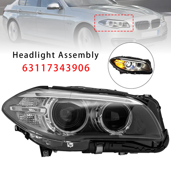 2014-2017 BMW Série 5 F10/F18 sem AFS dianteiro esquerdo + direito farol de xenônio HID sem AFS 63117343905 63117343906