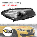 2014-2017 BMW Série 5 F10/F18 sem AFS dianteiro esquerdo + direito farol de xenônio HID sem AFS 63117343905 63117343906-57