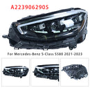 2021-2023 Mercedes-Benz S-Class S580 Vasen+oikea LED-ajovalokokoonpano A2239062905 A2239065004-46