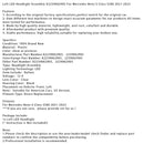 2021-2023 Mercedes-Benz S-Class S580 Vasen+oikea LED-ajovalokokoonpano A2239062905 A2239065004-42