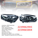 2021-2023 Mercedes-Benz S-Class S580 Vasen+oikea LED-ajovalokokoonpano A2239062905 A2239065004-29