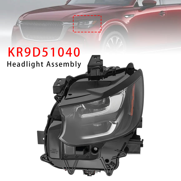 2024-2025 Mazda CX-90 esquerda + direita LED farol sem DRL/AFS KR9D51040 KR9D51030