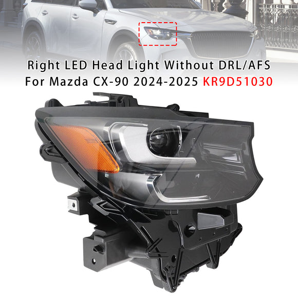 2024-2025 Mazda CX-90 esquerda + direita LED farol sem DRL/AFS KR9D51040 KR9D51030