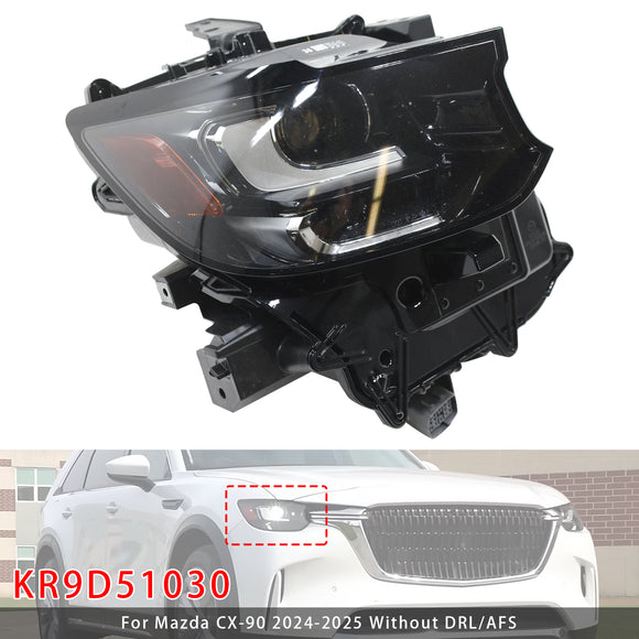 2024-2025 Mazda CX-90 esquerda + direita LED farol sem DRL/AFS KR9D51040 KR9D51030