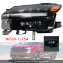 2025-2026 Nissan Kicks farol LED esquerdo + direito 26060-7LF5A 26010-7LF5A-30