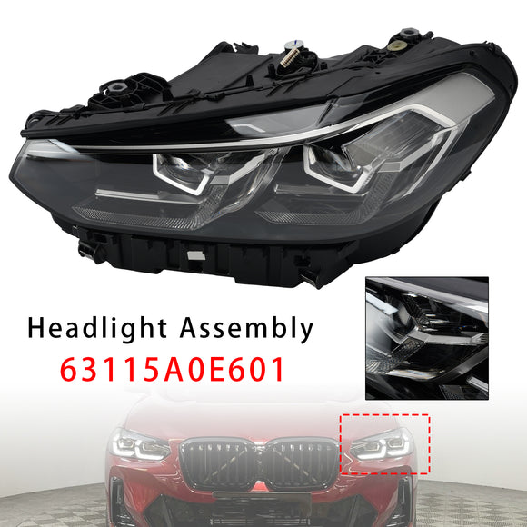 2022–2025 BMW X3 X4 G01 G02 LED-Scheinwerfer links + rechts, Chrom ohne AFS 63115A0E601 63115A0E602