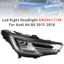 2015-2018 Audi A4 B9 LED Left+Right Headlight 8W0941773B 8W0941774B-48