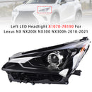 2018-2021 Lexus NX NX200t NX300 NX300h Links + Rechts LED-Scheinwerfer 81070-78190 81140-78190-33