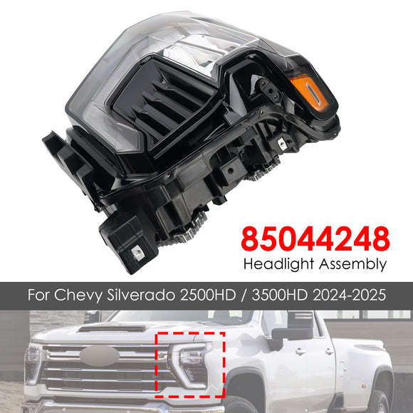 2024-2025 Chevy Silverado 2500 3500 HD conjunto de farol esquerdo + direito 85044248 85044249