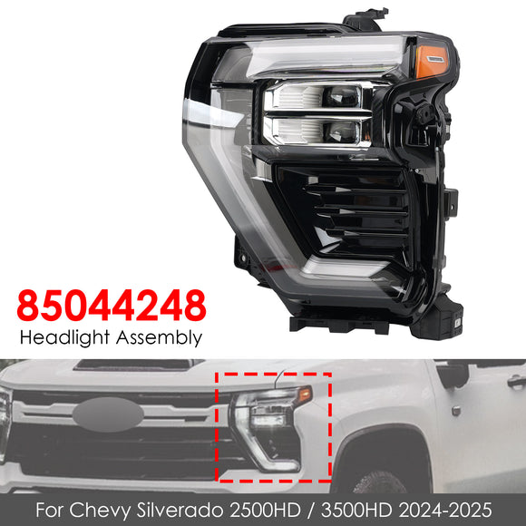 2024-2025 Chevy Silverado 2500 3500 HD conjunto de farol esquerdo + direito 85044248 85044249