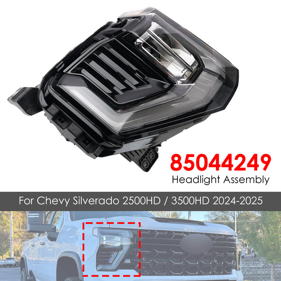 2024-2025 Chevy Silverado 2500 3500 HD conjunto de farol esquerdo + direito 85044248 85044249