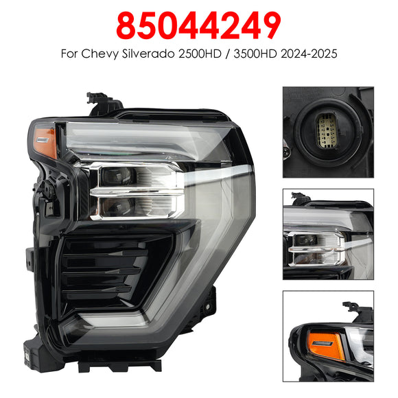 2024-2025 Chevy Silverado 2500 3500 HD conjunto de farol esquerdo + direito 85044248 85044249