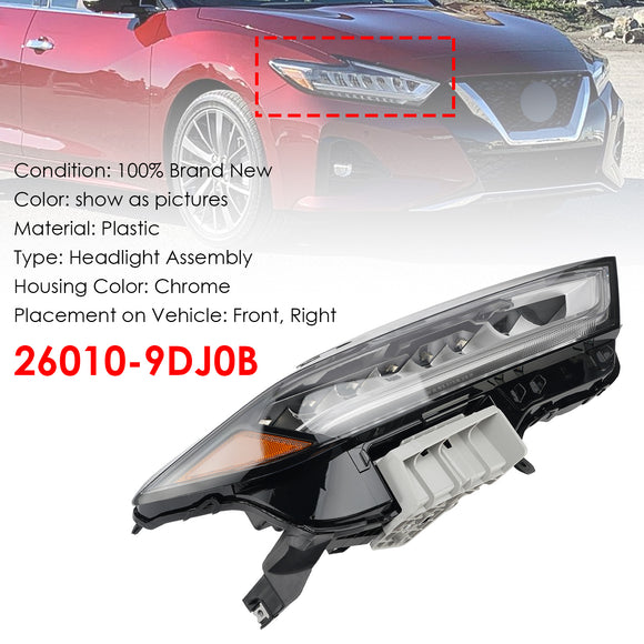 2019-2021 Nissan Maxima koplampmontage 26060-9DJ0B 26010-9DJ0B