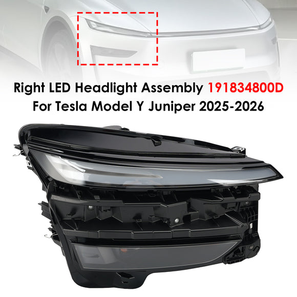 2025-2026 Tesla Modelo Y Conjunto de faro izquierdo+derecho 191834700D 191834800