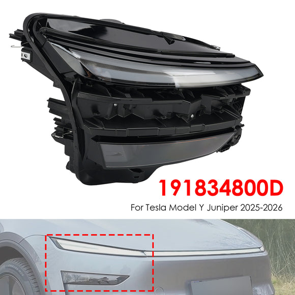 2025-2026 Tesla Modelo Y Conjunto de faro izquierdo+derecho 191834700D 191834800