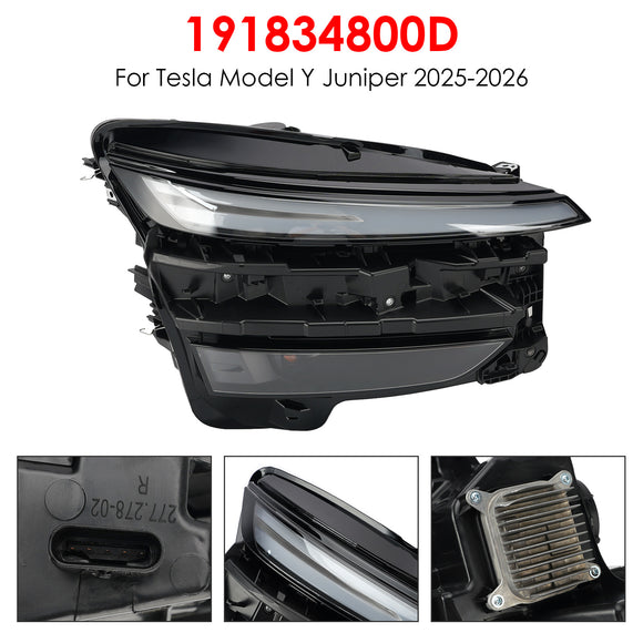 2025-2026 Tesla Modelo Y Conjunto de faro izquierdo+derecho 191834700D 191834800