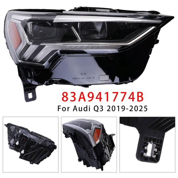 2019-2025 Audi Q3 Left+Right LED Headlight Assembly 83A941773B 83A941774B