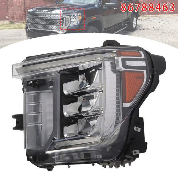 2020-2023 GMC Sierra 2500 3500 HD Conjunto de faros delanteros LED izquierdo+derecho 86788463 86788464