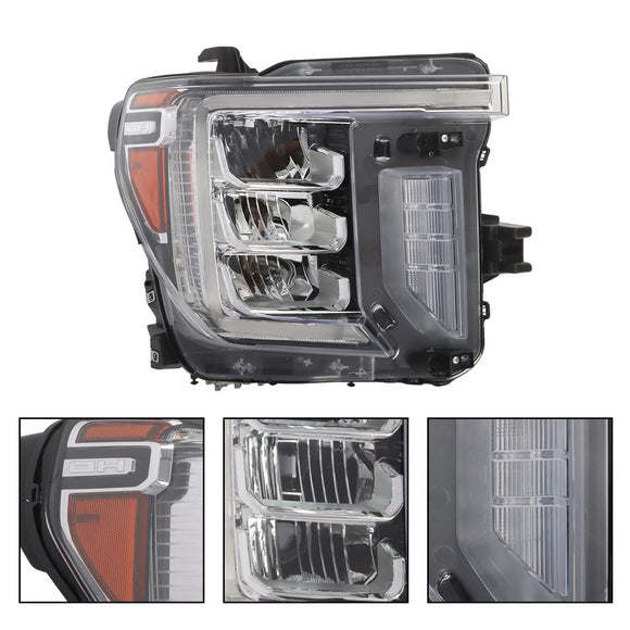2020-2023 GMC Sierra 2500 3500 HD Conjunto de faros delanteros LED izquierdo+derecho 86788463 86788464