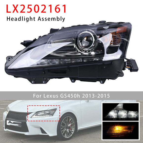 2013-2015 Lexus GS350 GS450h Links + Rechts HID LED-koplamp zonder AFS LX2502161 LX2503161