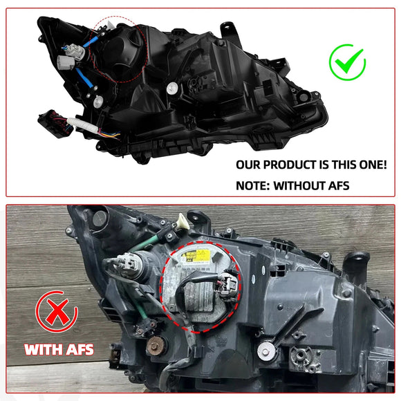 2013-2015 Lexus GS350 GS450h Links + Rechts HID LED-koplamp zonder AFS LX2502161 LX2503161