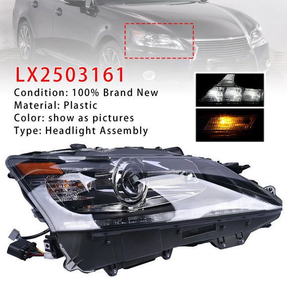 2013-2015 Lexus GS350 GS450h Links + Rechts HID LED-koplamp zonder AFS LX2502161 LX2503161