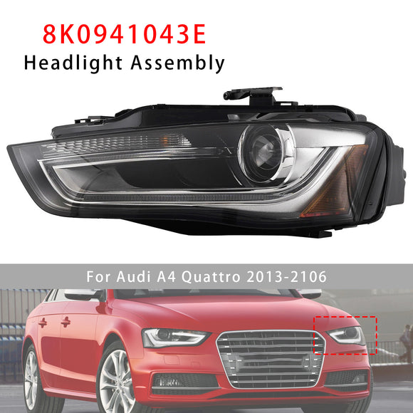 2013-2016 Audi A4 S4 Left+Right Xenon/HID Headlight w/o AFS 8K0941043E 8K0941044E