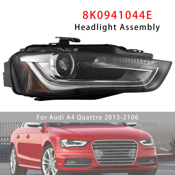 2013-2016 Audi A4 S4 Left+Right Xenon/HID Headlight w/o AFS 8K0941043E 8K0941044E