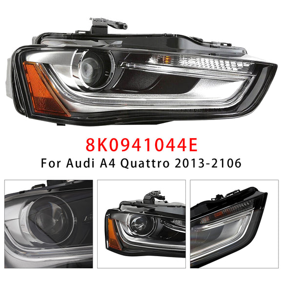 2013-2016 Audi A4 S4 Left+Right Xenon/HID Headlight w/o AFS 8K0941043E 8K0941044E