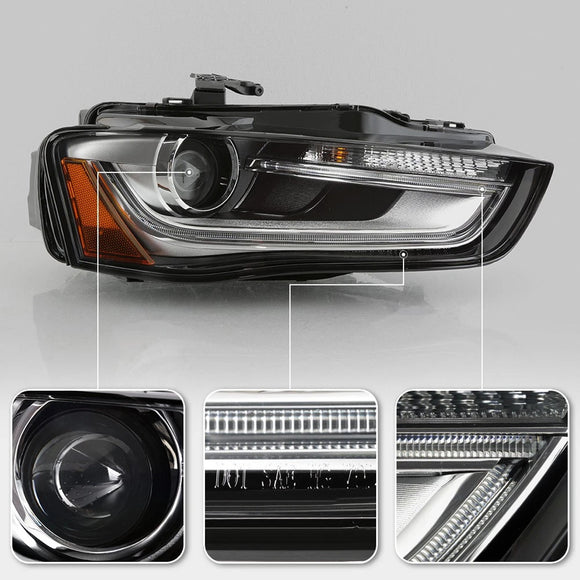 2013-2016 Audi A4 S4 Left+Right Xenon/HID Headlight w/o AFS 8K0941043E 8K0941044E