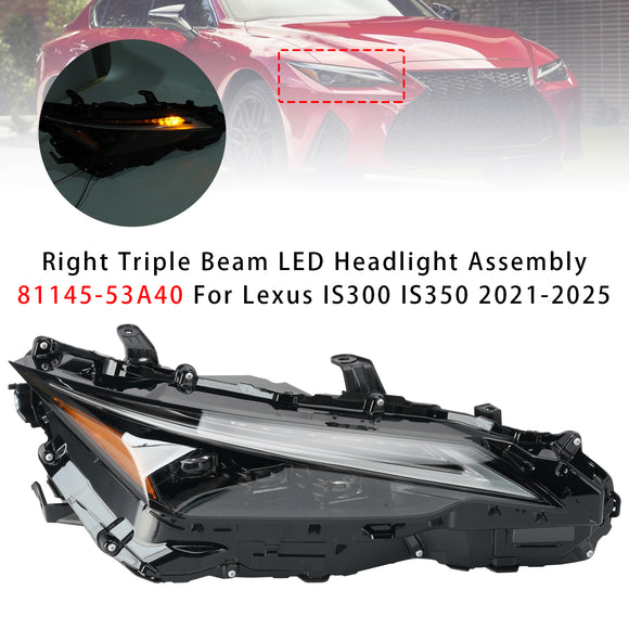 2021-2025 Lexus IS300 IS350 Faro triple izquierdo + derecho 81185-53A40 8114553A40