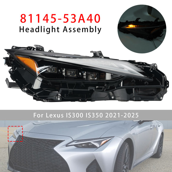 2021-2025 Lexus IS300 IS350 Faro triple izquierdo + derecho 81185-53A40 8114553A40