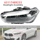 2018-2021 BMW X2 F39 Conjunto de faros LED 63117489233 63117489234-19