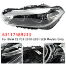 2018-2021 BMW X2 F39 Conjunto de faros LED 63117489233 63117489234-20
