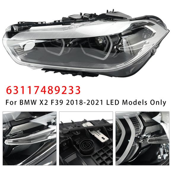 2018-2021 BMW X2 F39 Conjunto de faros LED 63117489233 63117489234
