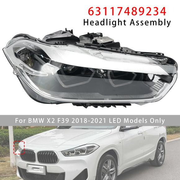 2018-2021 BMW X2 F39 Conjunto de faros LED 63117489233 63117489234