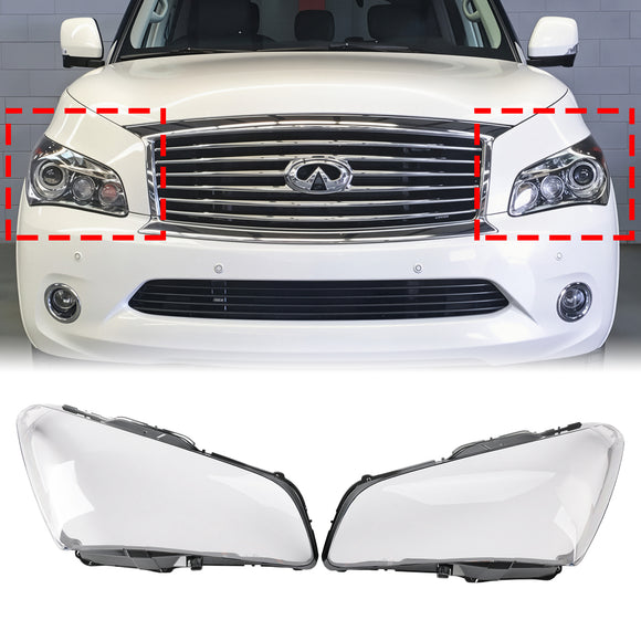 2011-2014 INFINITI QX56/QX80 US 2 pezzi copriobiettivo faro anteriore