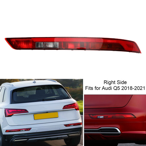 2018-2021 Audi Q5 Links + Rechts Paar Achterbumper Onderste Achterlicht Rem Stoplicht 80A945069A 80A945070A